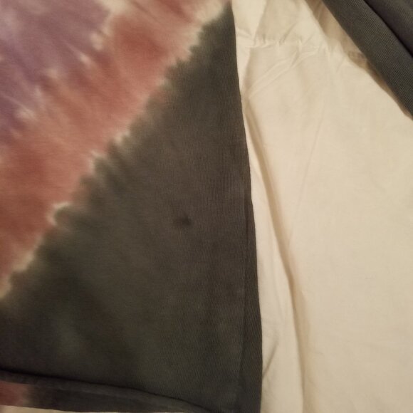 Daydreamer Tie Dye Cropped Hippie Festival Tee Shirt in Dusty Rose Small - Picture 16 of 16